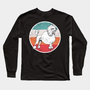 Vintage Retro Poodle Long Sleeve T-Shirt